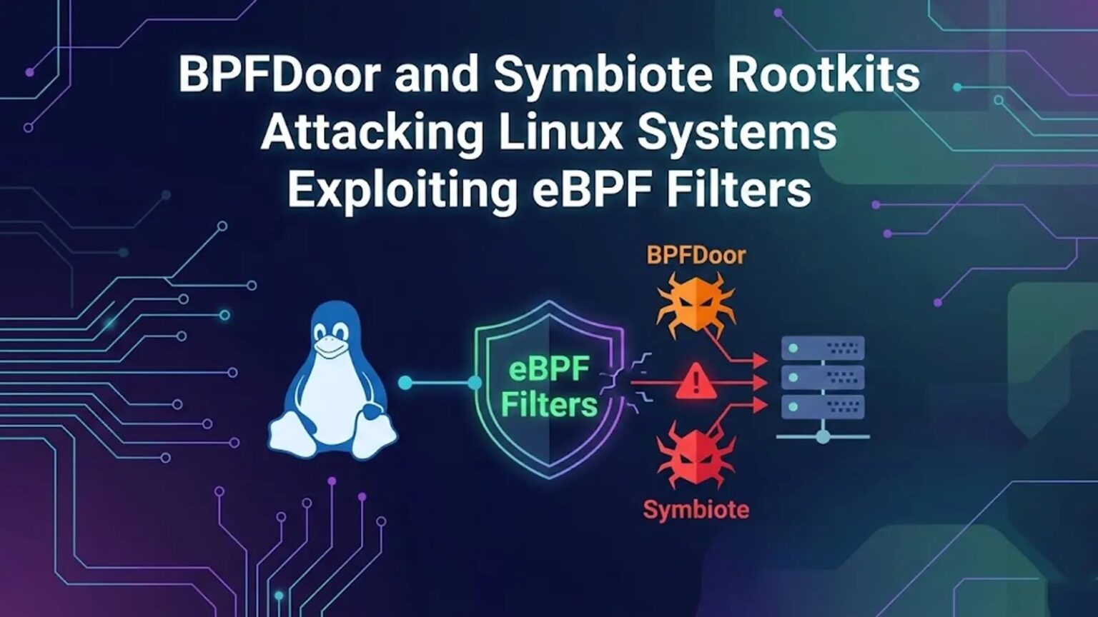 اختراق أنظمة لينكس ببرنامجي BPFDoor و Symbiote عبر ثغرات eBPF