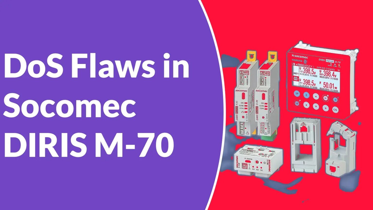 ثغرات حرمان الخدمة تظهر في جهاز Socomec DIRIS M-70 IIoT