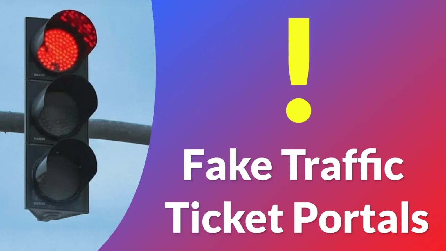 Fake traffic ticket portals are harvesting personal information and credit card data.